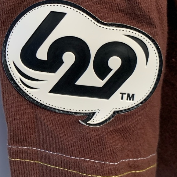 DC Comics Shirt L29 Hawkman Size XL Embroidered Front & Back Graphics Brown - Picture 12 of 12